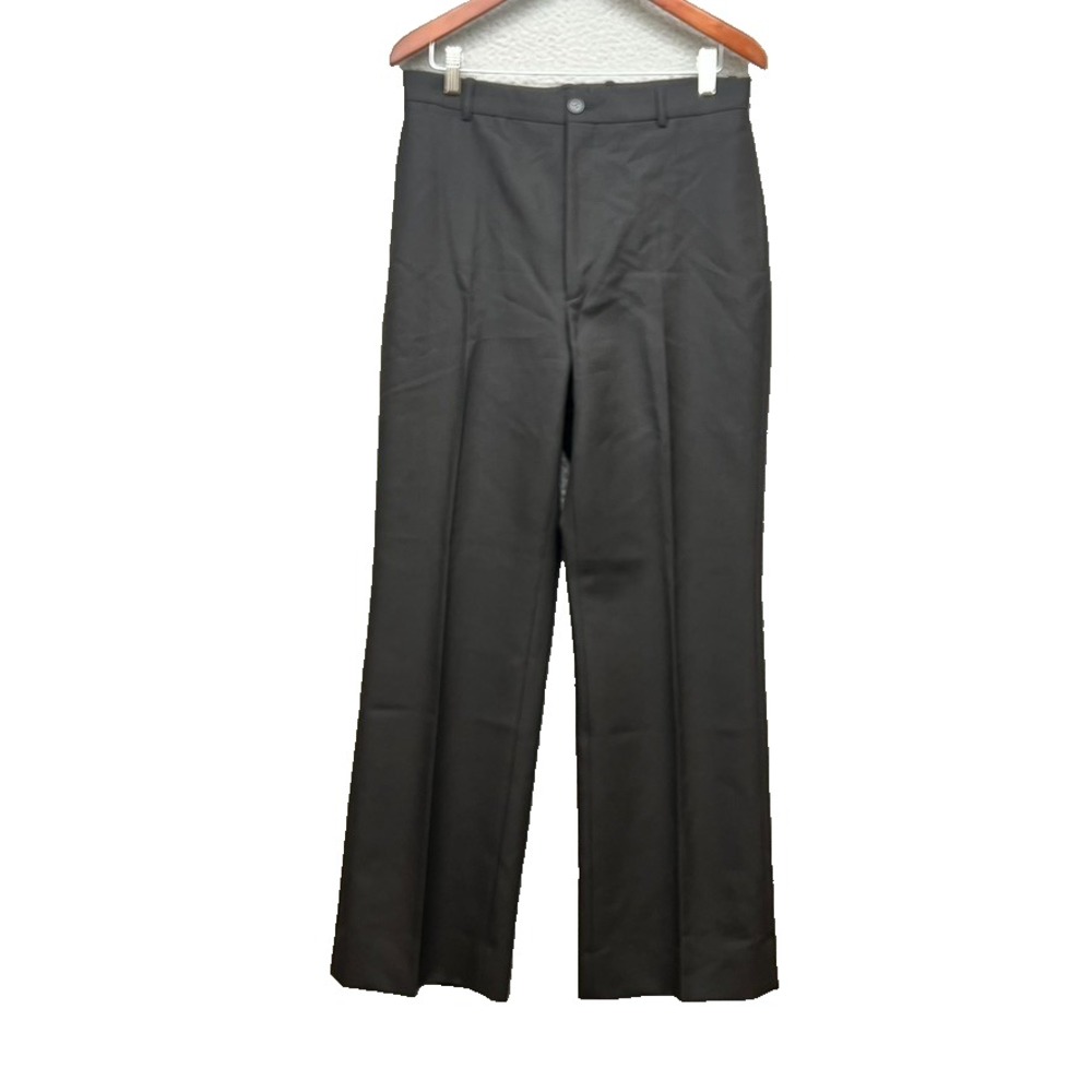 Balenciaga Trousers Womens 12 44 Gray High Rise Straight Leg Business